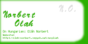 norbert olah business card