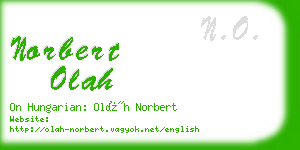 norbert olah business card